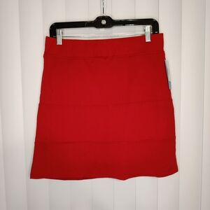 Elegant Red Women's Skort